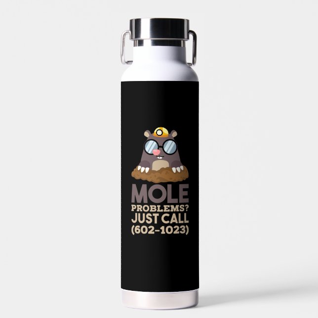 Chemistry - Mole Problems Water Bottle (Front)