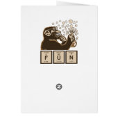 Chemistry monkey discovered fun cards (Back)