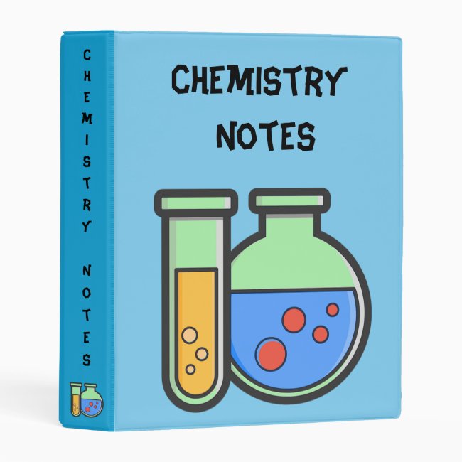 Chemistry Notes Blue and Green Binder