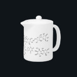 Chemistry of Tea and Coffee - Molecules! Teapot<br><div class="desc">Featuring a nerdy yet chemically accurate design of caffeine,  lactose and sugar molecules,  the essential elements of tea and coffee.</div>