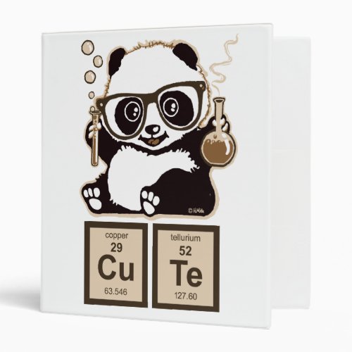 Chemistry panda discovered cute binder