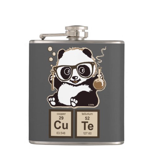Chemistry panda discovered cute flask