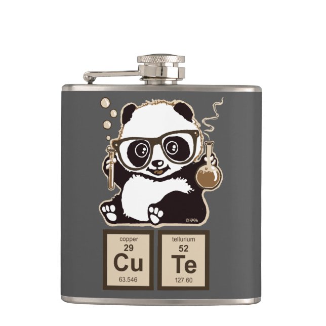 Chemistry panda discovered cute flask (Front)