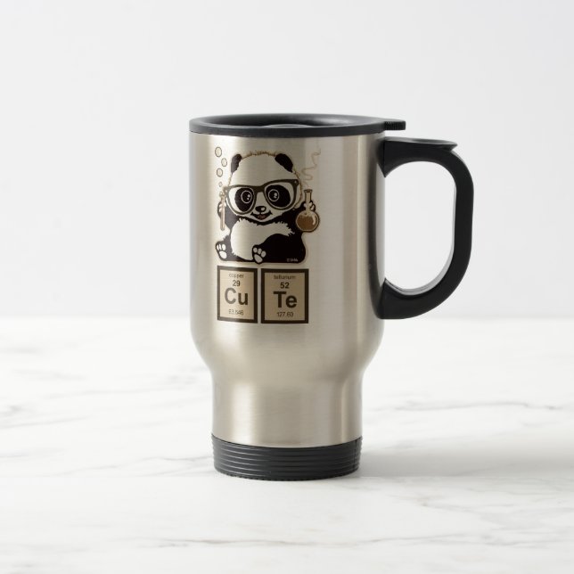 Chemistry panda discovered cute travel mug (Right)