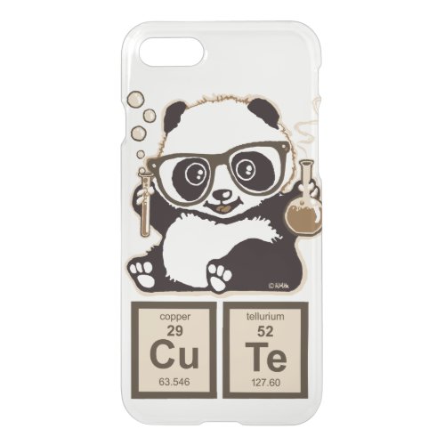 Chemistry panda discovered cute iPhone SE87 case