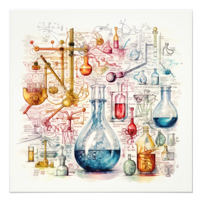 Chemistry Paper Photo Print (Front)