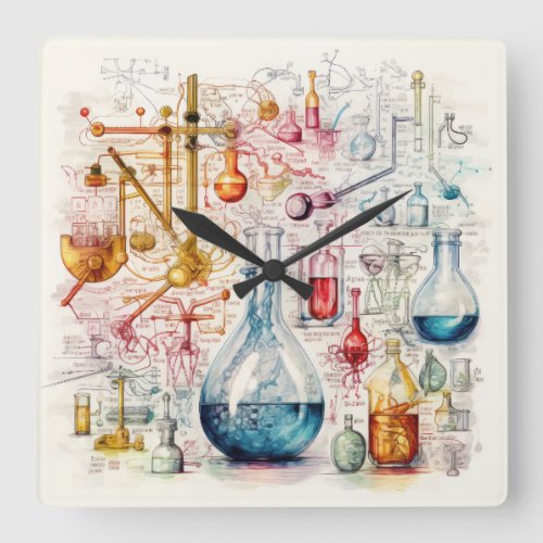 Chemistry Paper Wall Clock