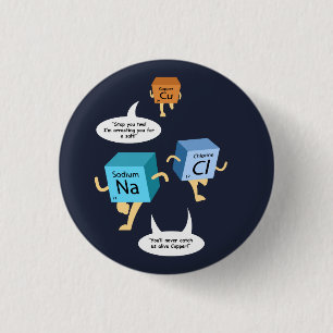 Chemistry Periodic Table Elements Funny Science Button