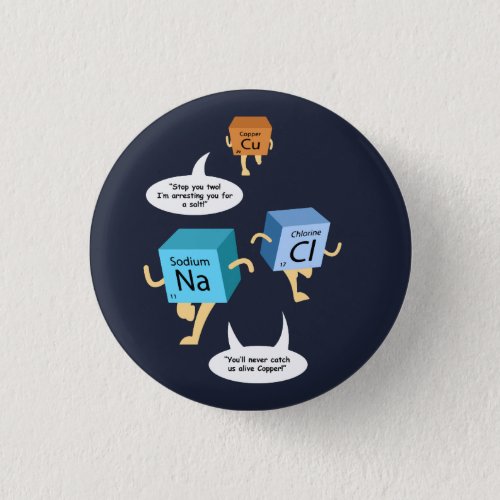 Chemistry Periodic Table Elements Funny Science Button
