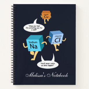 Chemistry Periodic Table Elements Pun Notebook