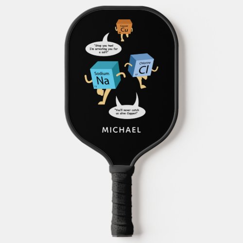 Chemistry Periodic Table Science Teacher Pickleball Paddle
