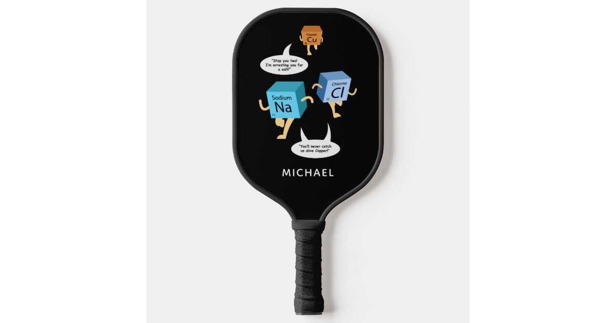 Chemistry Periodic Table Science Teacher Pickleball Paddle | Zazzle