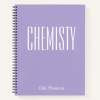 Chemistry | Personalized School Graph Paper Purple