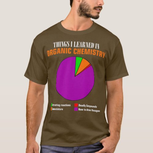 Chemistry pie chart hexagon compounds funny gift T_Shirt
