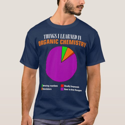 Chemistry pie chart hexagon compounds funny gift T_Shirt