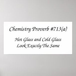 Chemistry Proverb Poster