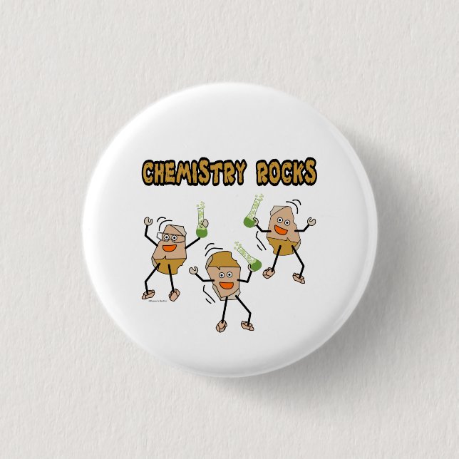 Chemistry Rocks Button (Front)