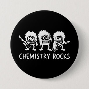 Chemistry Rocks Science Rock Band Button