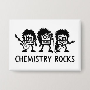 Chemistry Rocks Science Rock Band Button