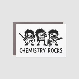 Chemistry Rocks Science Rock Band Car Magnet