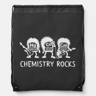 Chemistry Rocks Science Rock Band Drawstring Bag