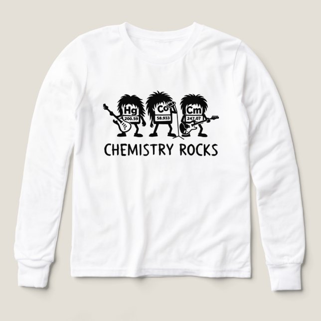 Chemistry Rocks Science Rock Band Tri-Blend Shirts (Design Front)