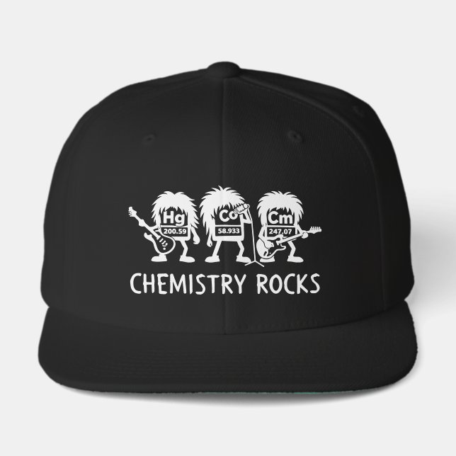 Chemistry Rocks Science Rock Band Visor (Front)