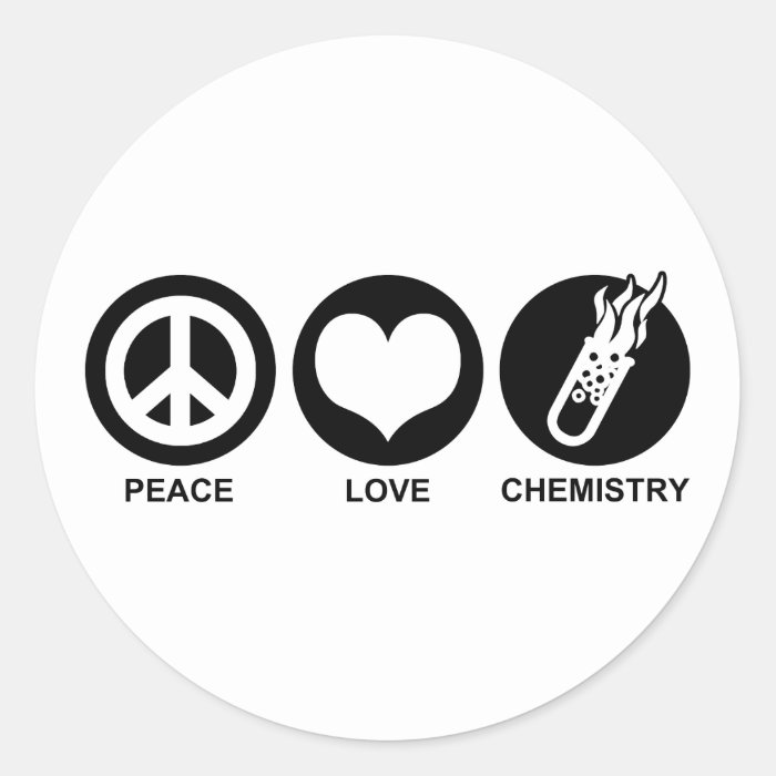 Chemistry Round Sticker