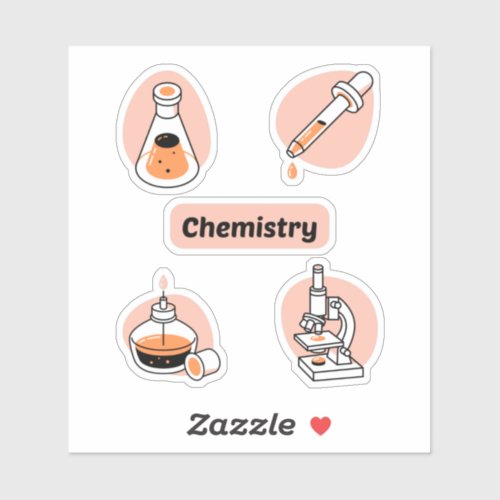 chemistry school subject pack sticker