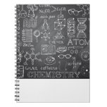 Chemistry Science Doodle in Gray Chalkboard Notebook