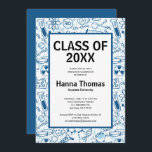 Chemistry Science Doodles Graduation Invitation<br><div class="desc">Customize this Chemistry Science Graduation for your next graduation party. It's easy to personalize to be uniquely yours. For further customization, please click the customize link and use the design tool to make the changes you would like to see, adding your own names, dates and locations as you wish. Many...</div>