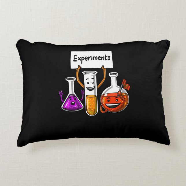 Chemistry Science Funny Experiments School Joke Accent Pillow (Front)