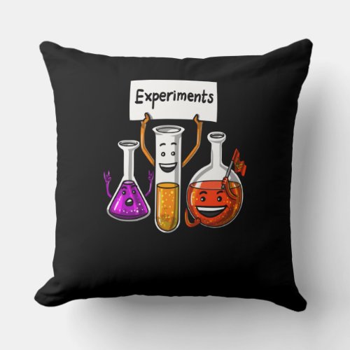Chemistry Science Funny Experiments School Joke Throw Pillow