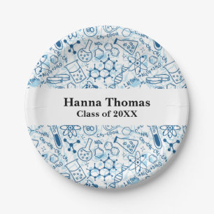Chemistry Science Graduation Paper Plates