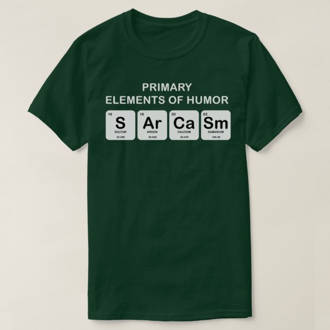 Chemistry Science Nerd Geeky T-Shirt (Design Front)
