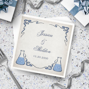 Chemistry Science Teacher Wedding Invitations Napkins