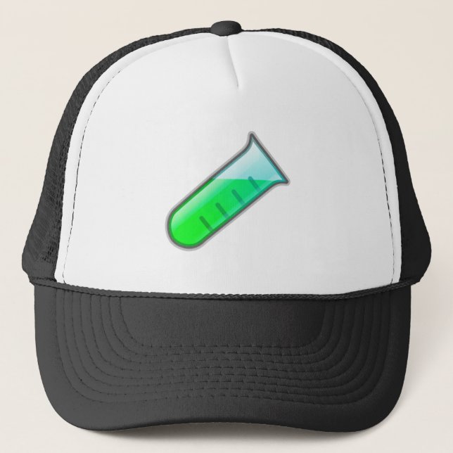 Chemistry Science Test Tube Trucker Hat (Front)
