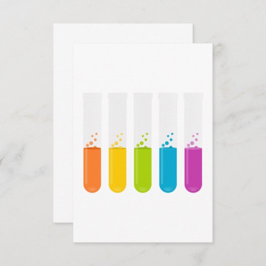 Chemistry Science Test Tubes (Front/Back)