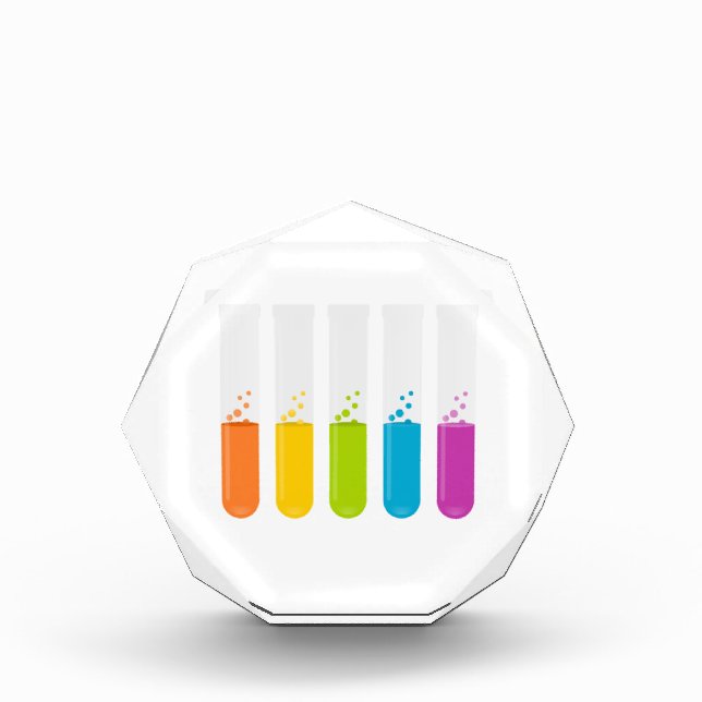 Chemistry Science Test Tubes Award (Front)