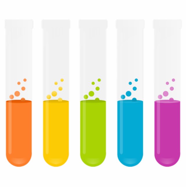 Chemistry Science Test Tubes Cutout (Front)
