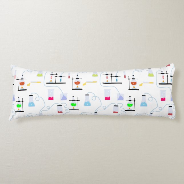 Chemistry Science Test Tubes Lab School Subject  Body Pillow (Front)