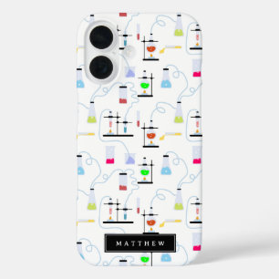 Chemistry Science Test Tubes Lab School Subject iPhone 16 Case