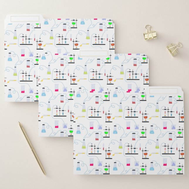 Chemistry Science Test Tubes Lab School Subject  File Folder (Set)