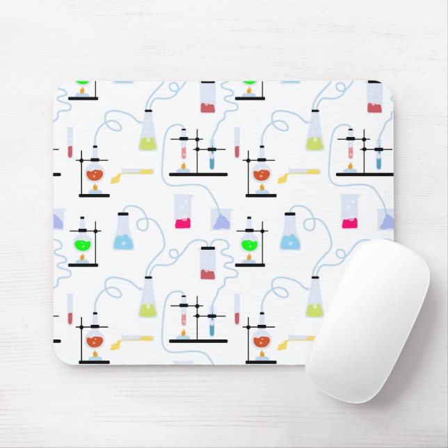 Chemistry Science Test Tubes Lab School Subject  Mouse Pad (With Mouse)