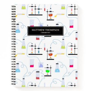 Chemistry Science Test Tubes Lab School Subject  Notebook
