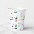 Chemistry Science Test Tubes Lab School Subject Paper Cups | Zazzle