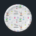 Chemistry Science Test Tubes Lab School Subject  Paper Plates<br><div class="desc">A hand drawn illustration of test tubes and science experiments. A school subject Chemistry science theme design featuring a science laboratory performing different kinds of science experiments with chemicals. An ideal design for anyone is studying or teaching science, chemistry, experimenting with chemicals or just loves science. A perfect design for...</div>