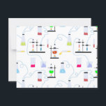 Chemistry Science Test Tubes Lab School Subject  Postcard<br><div class="desc">A hand drawn illustration of test tubes and science experiments. A school subject Chemistry science theme design featuring a science laboratory performing different kinds of science experiments with chemicals. An ideal design for anyone is studying or teaching science, chemistry, experimenting with chemicals or just loves science. A perfect design for...</div>