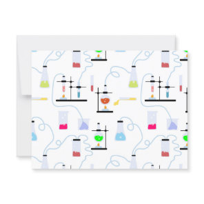 Chemistry Science Test Tubes Lab School Subject Postcard