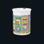 Chemistry Science Vintage Illustration Set Beverage Pitcher<br><div class="desc">Chemistry Science Banners set. Color Hand Drawn Vintage Illustrations.
Chemistry science banners with a vintage hand-drawn touch.
Chemistry Wonders: Hand-Drawn Science Illustrations in Color.
chemistry,  science,  subject,  school,  chemical,  sketch,  education,  mole,  molecule,  gas,  steam,  oxygen,  solid,  learning,  boy,  mixture,  liquid,  elements,  girl,  explosion</div>